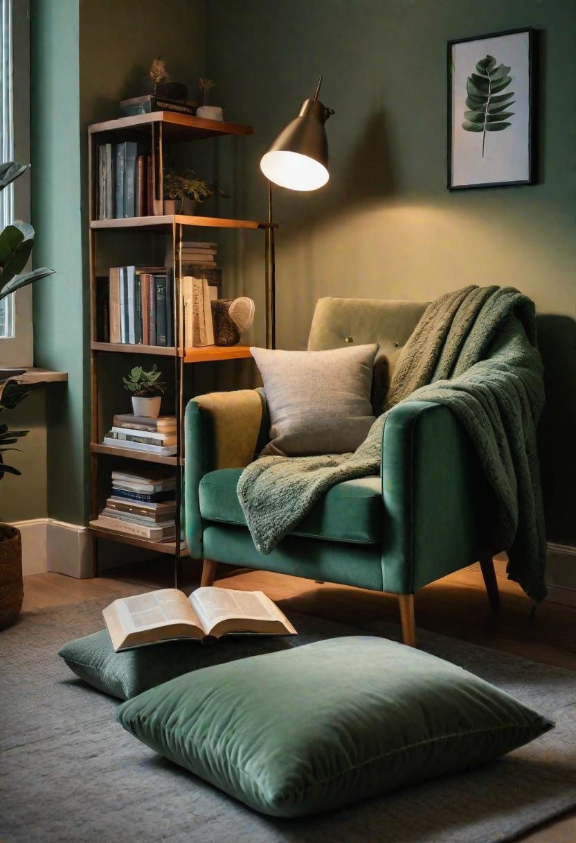 Sage Green Reading Nook