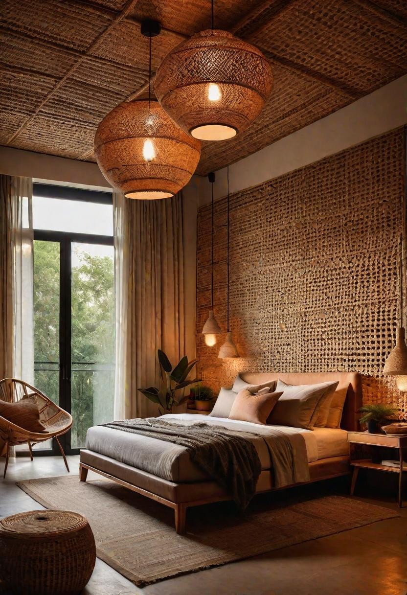 Rattan Ceiling Lamp Shades