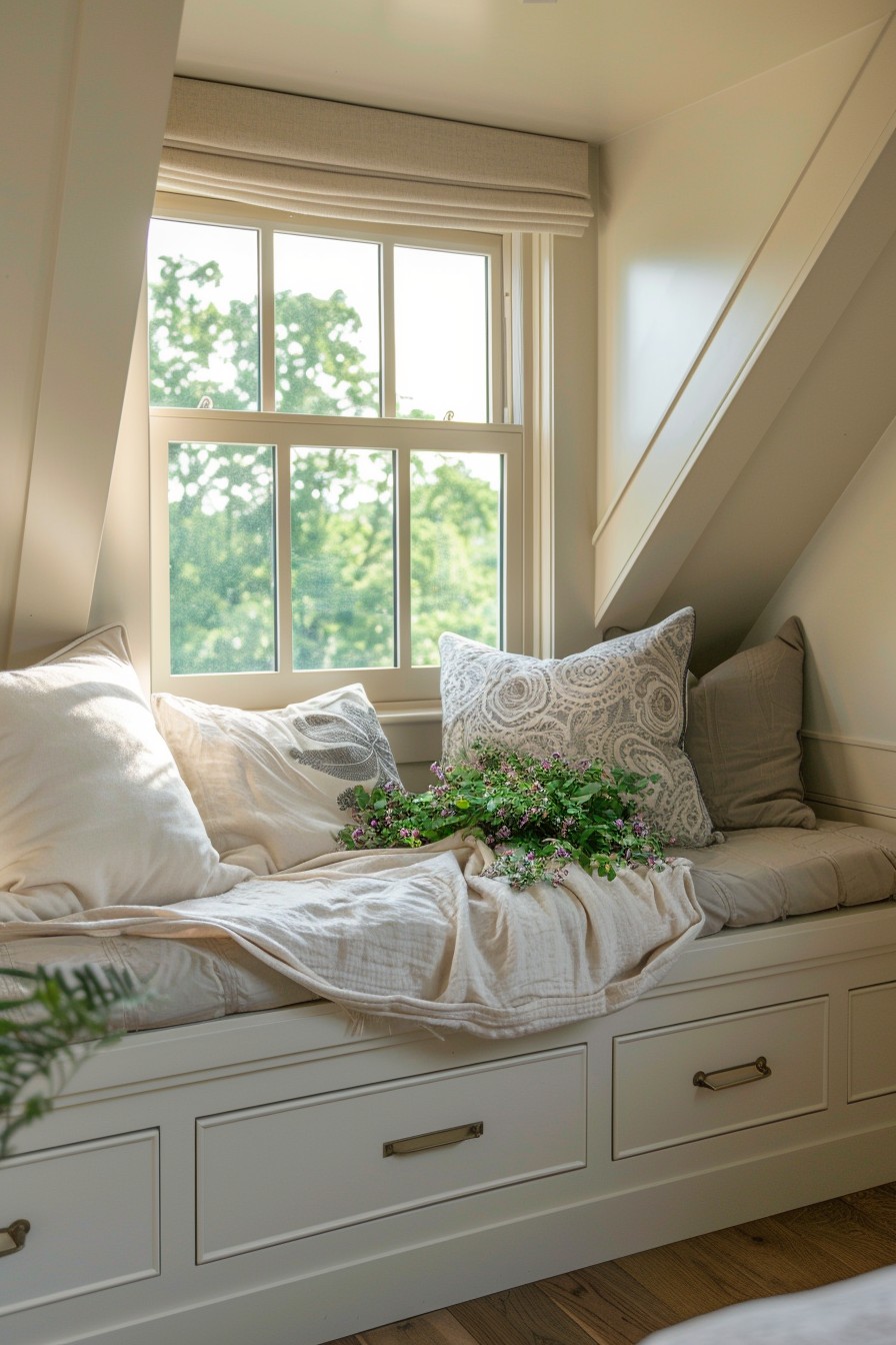 Create a Cozy Reading Nook with Flower Box Window Seats