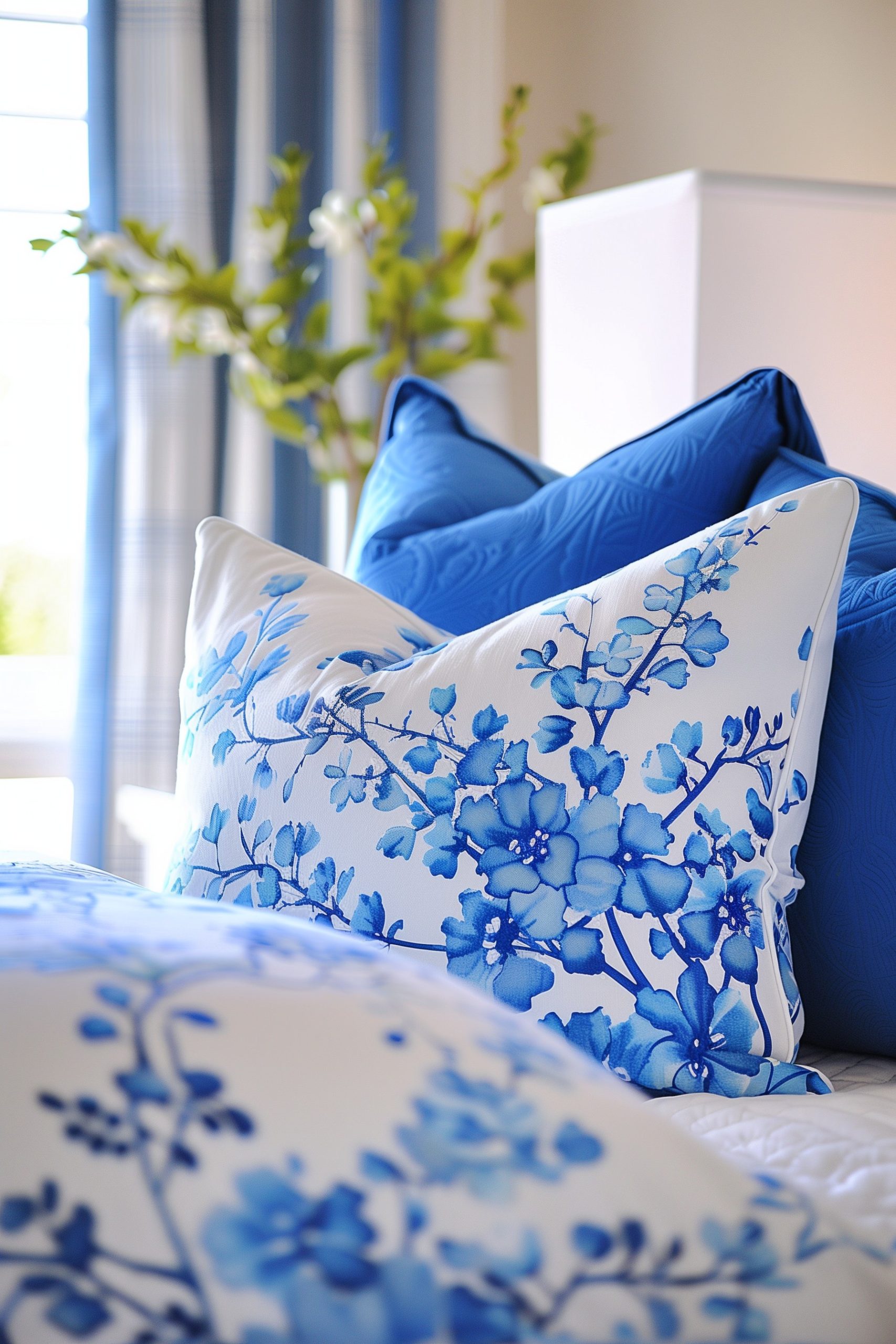 Accessorize with Blue Throw Pillows