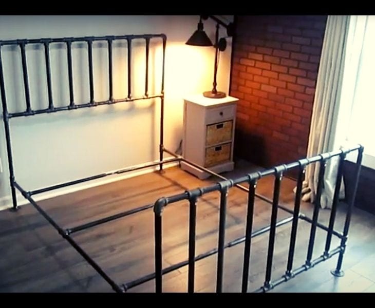 Make a pipe bed frame