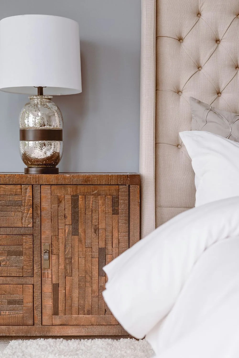 Opt For Oversized Bedside Lamps