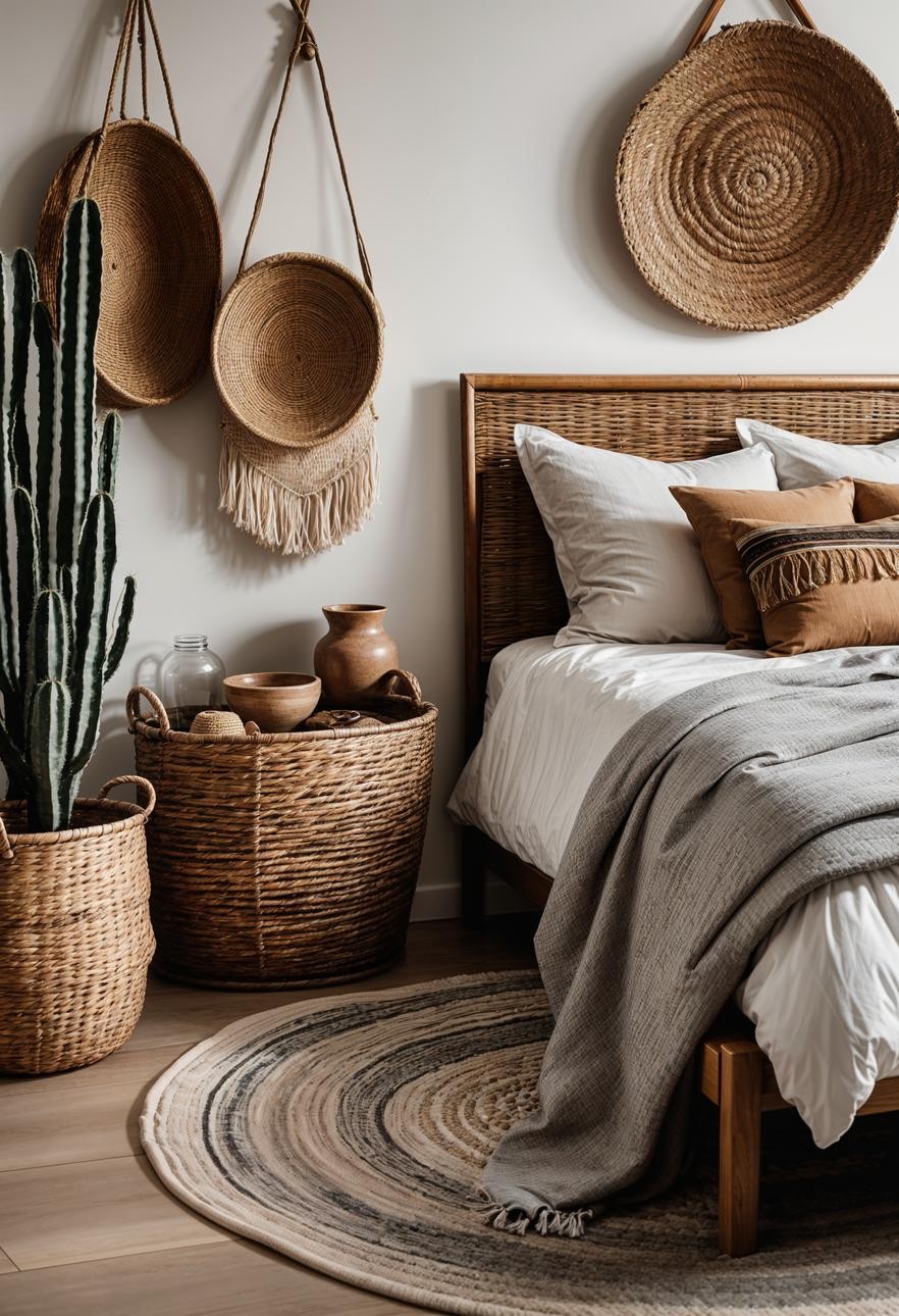 Chic Storage with Wicker Baskets