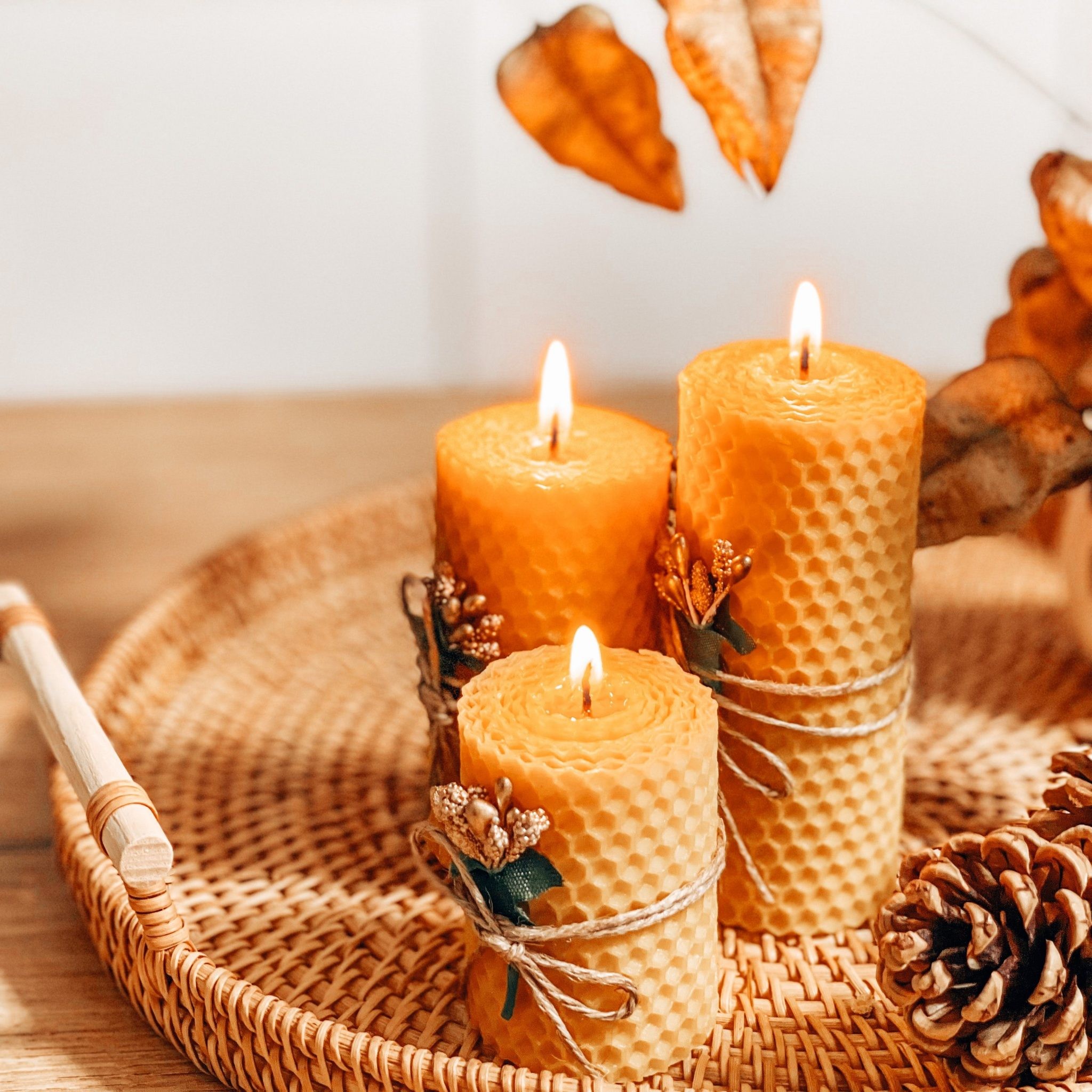 Candles. Soft Fall Lighting