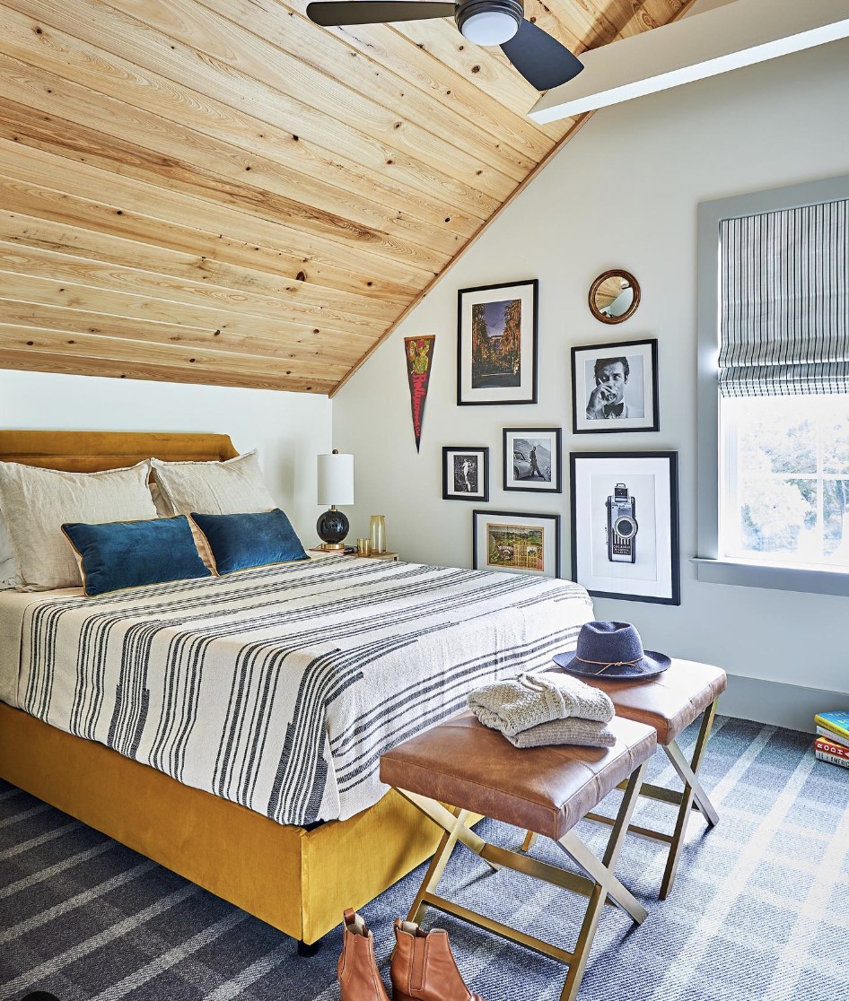 Grey Checkered Carpet For Bedroom