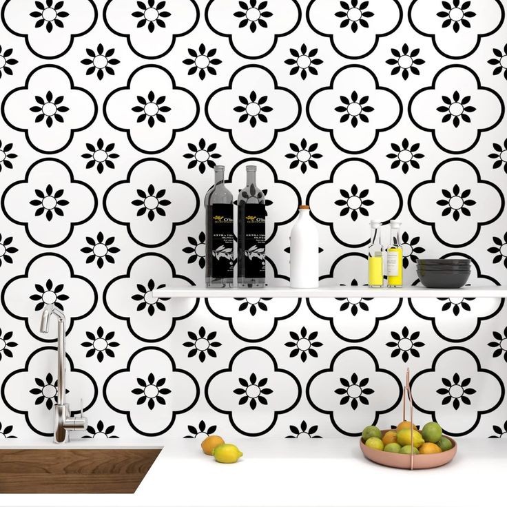 Create an accent wall with wallpaper