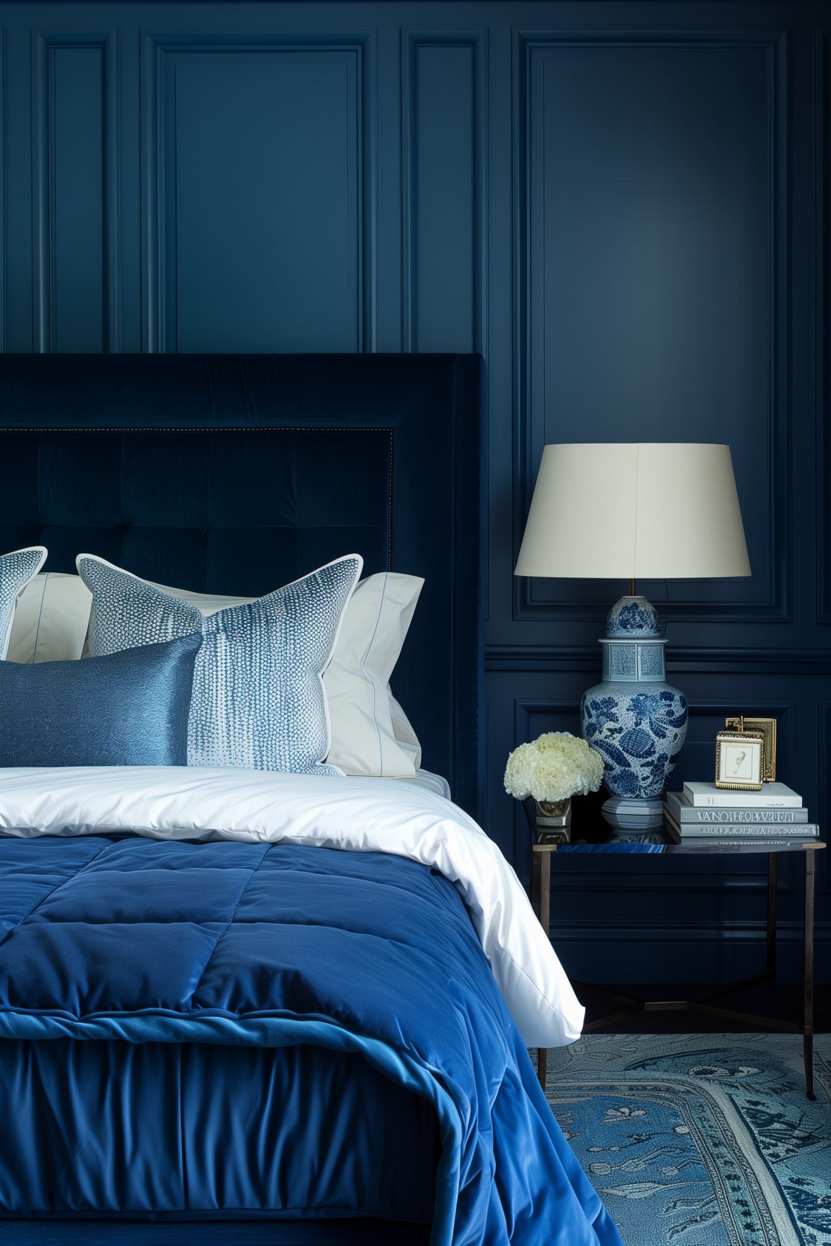 Opt for a Blue Velvet Headboard