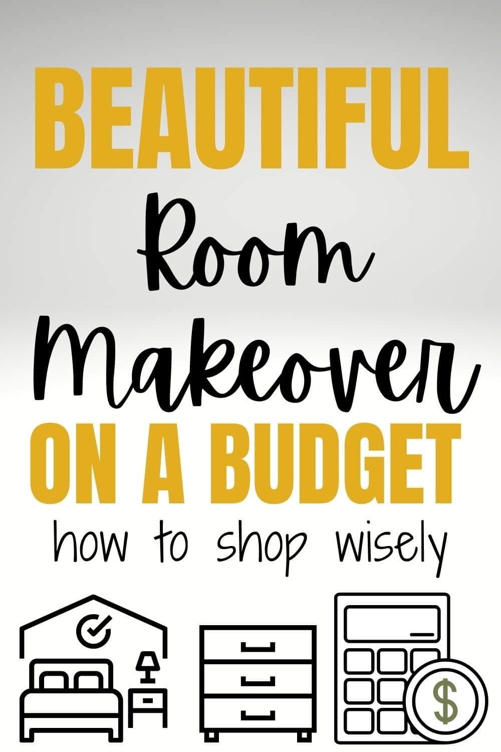 PIN IT FOR LATER! – Beautiful Room Makeover On A Budget