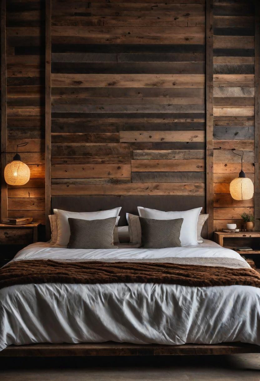 Rustic Wooden Headboard Ideas