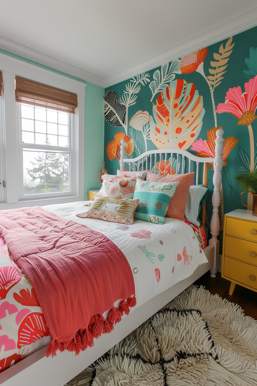 Give Walls New Life with Bright Paint and Fun Stencils