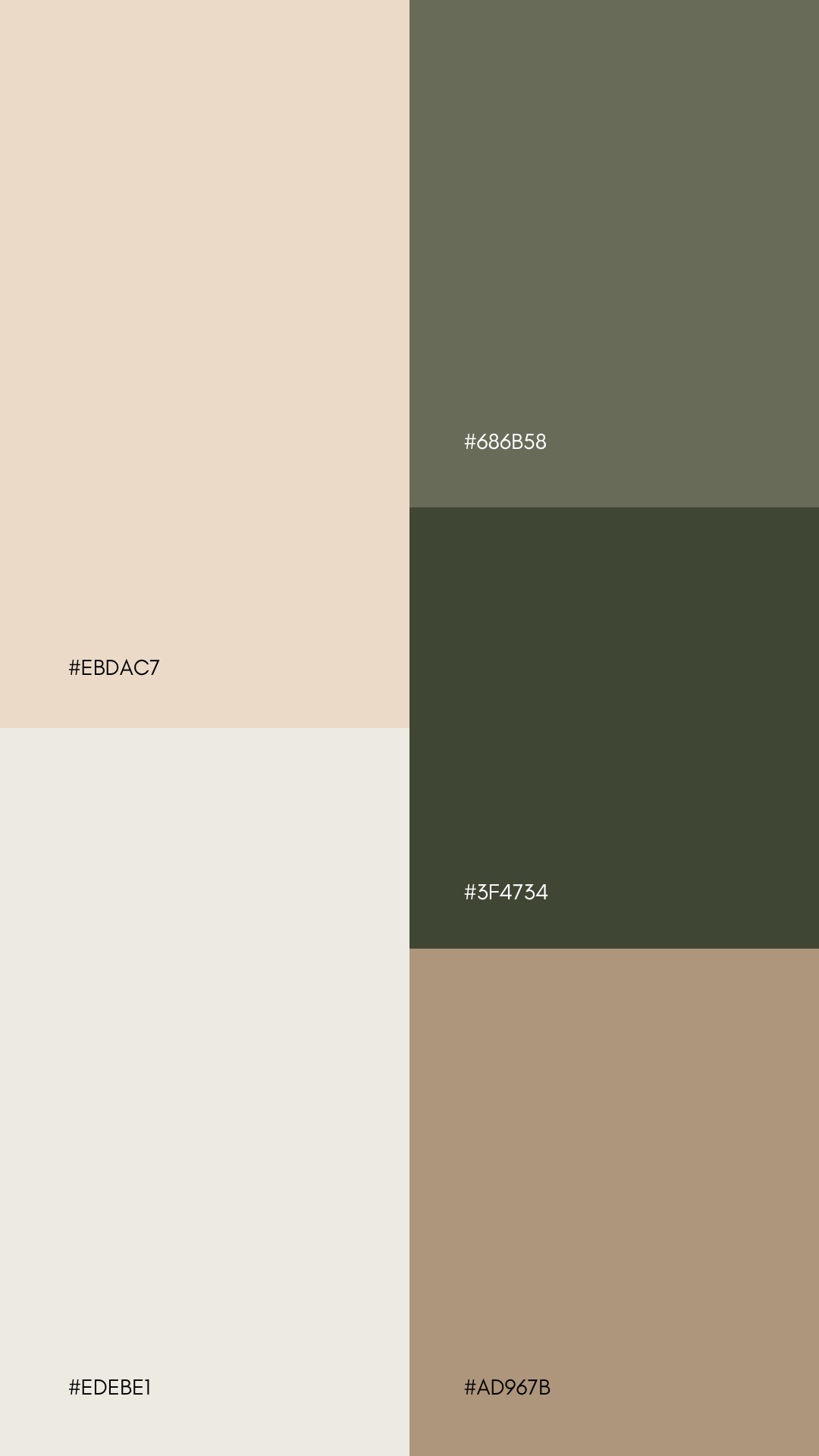 Organic Modern Decor Color Palettes