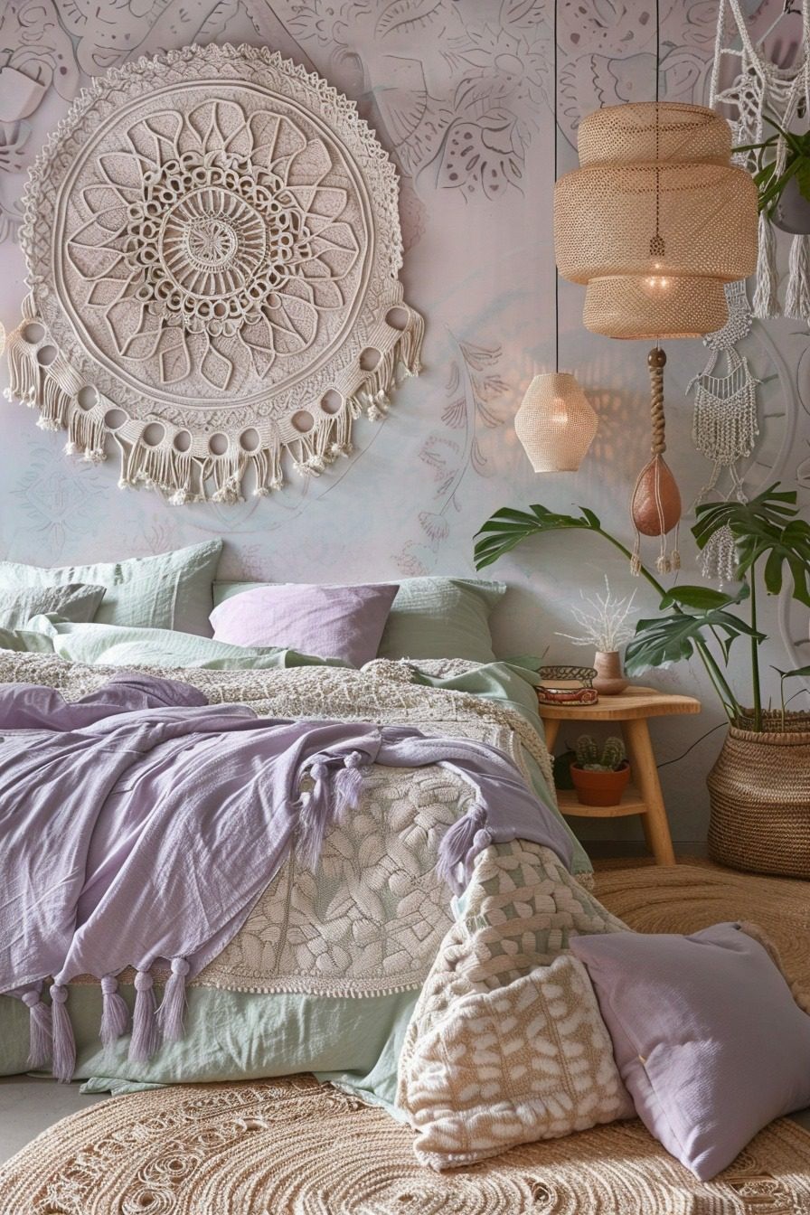 Calm Patterns: Boho Bedroom Designs for Teens