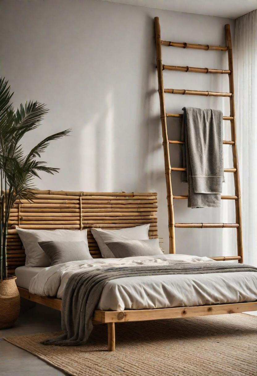 Bamboo Towel Ladder Eco-Bedroom