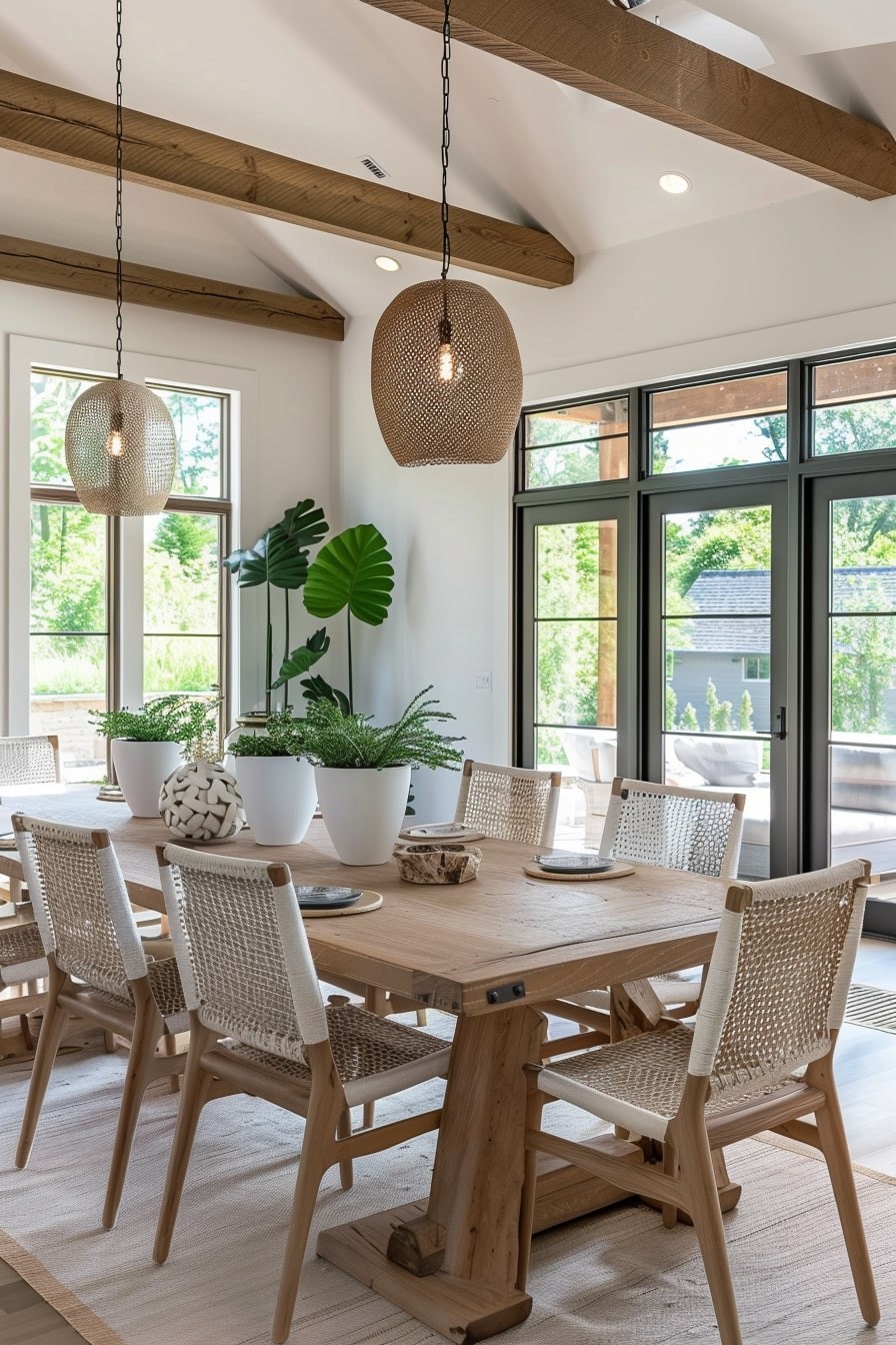 ADDITIONAL EXAMPLES OF ORGANIC MODERN DINING ROOMS