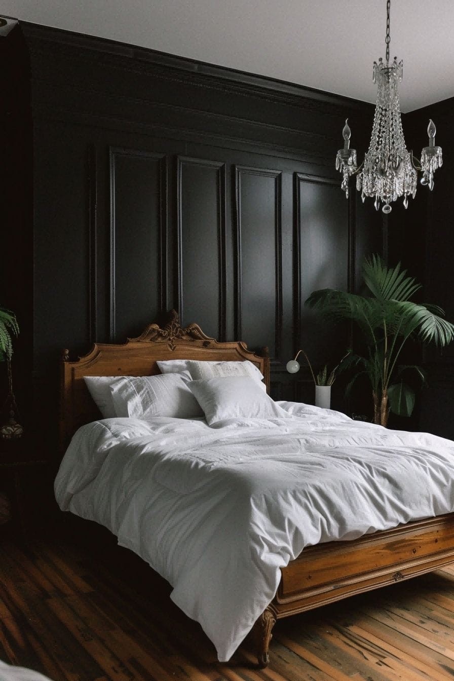 Use matte black walls