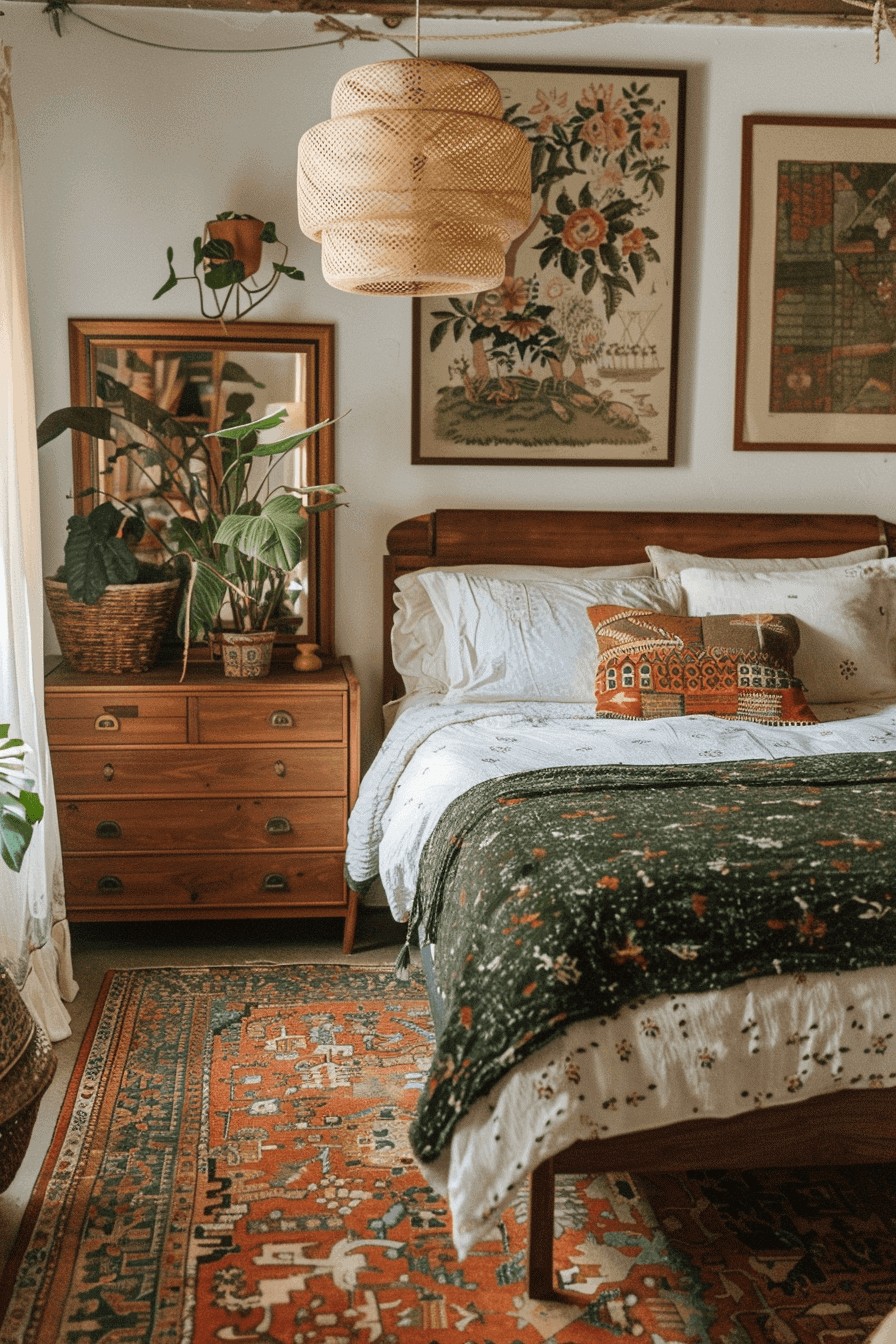 Sophisticated Boho-Style Bedroom