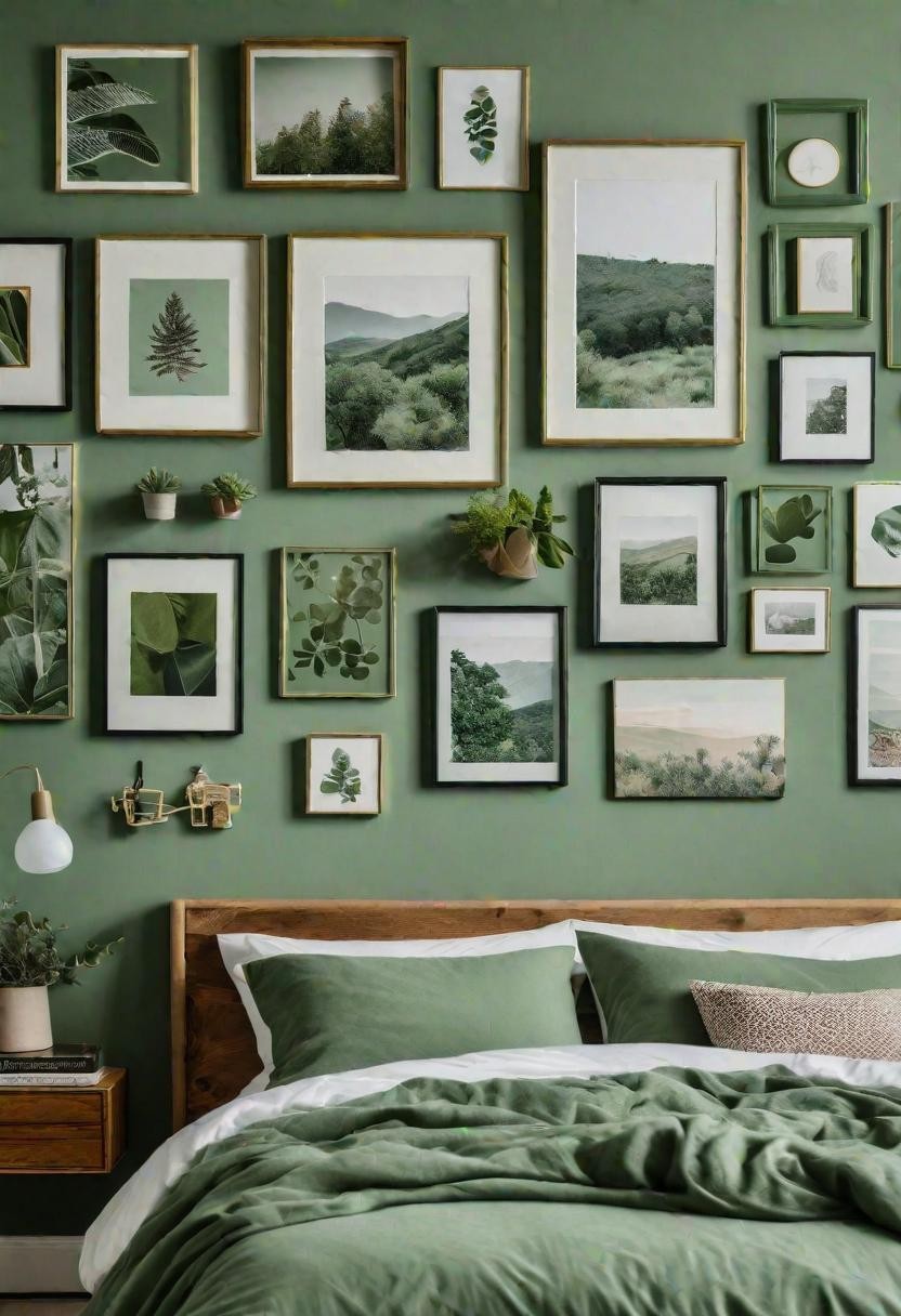 Green Gallery Wall