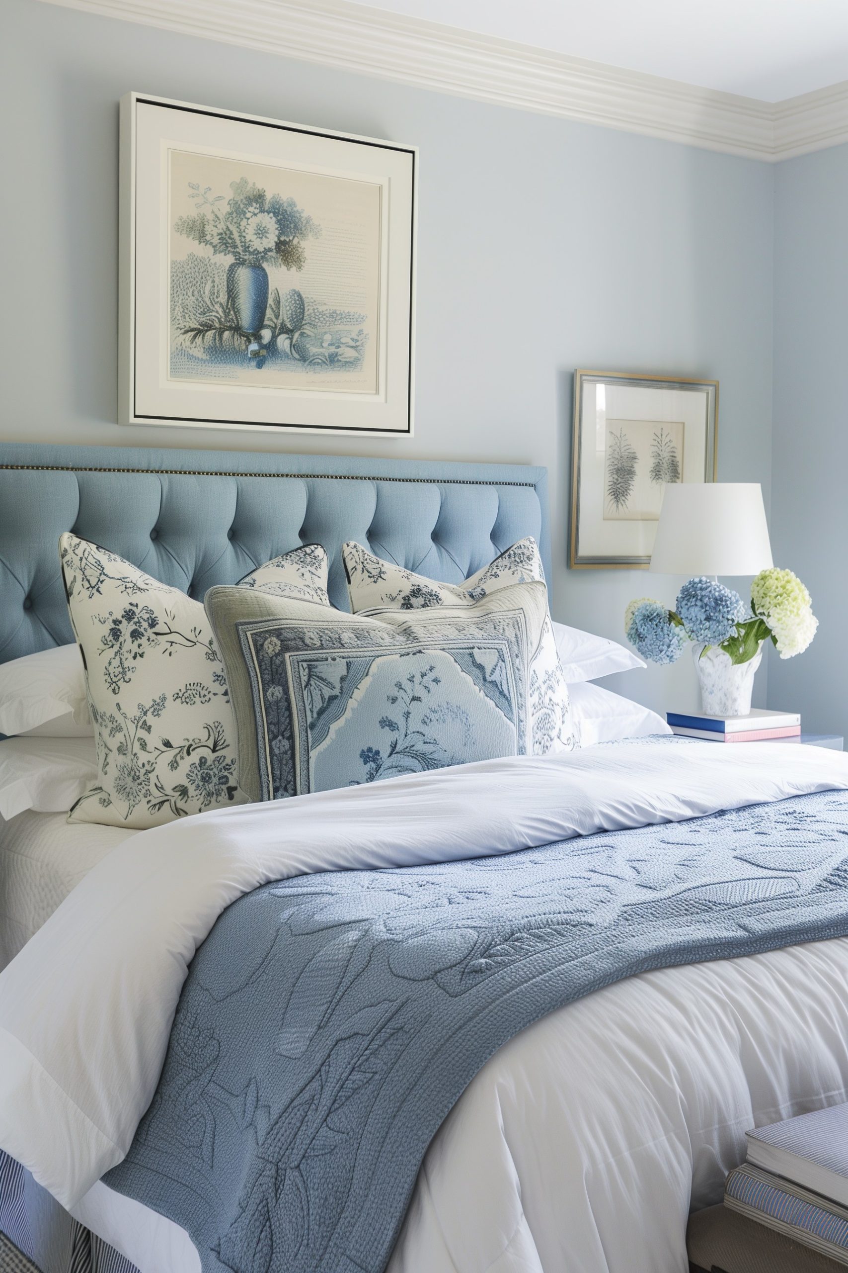 Incorporate Blue Tones in Artwork and Decor