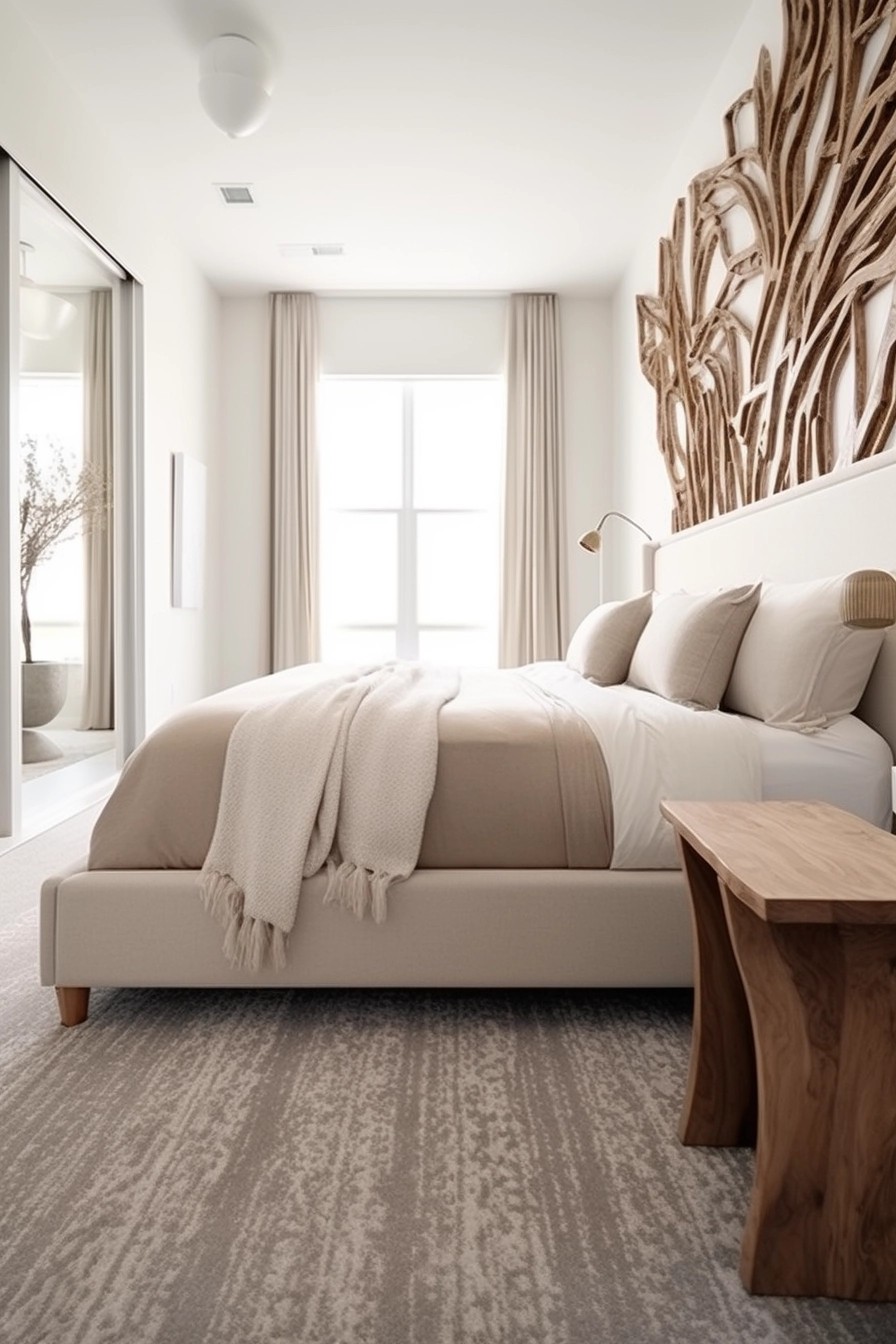 Organic Modern Bedroom 5: Clean Whites and Natural Artwork