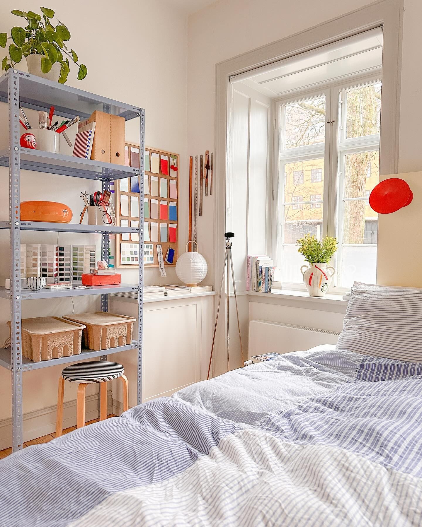 Blue Striped Bed Sheets