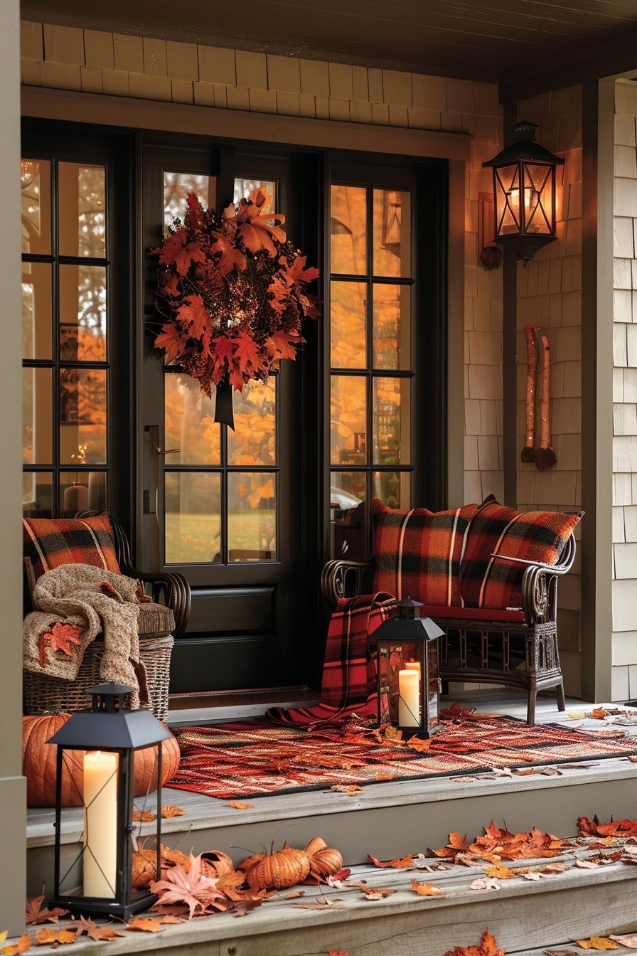 Festive Fall Porch Decorations