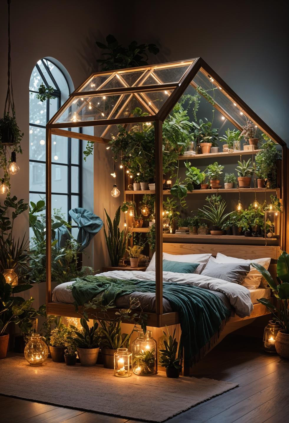 Boho Bedroom Terrariums Decor Ideas