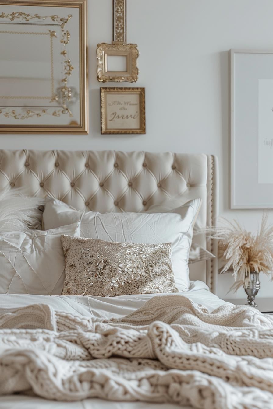 Glamorous Neutral Boho Bedroom Retreat