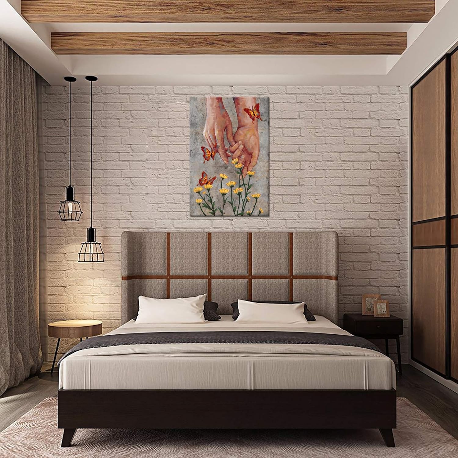 Romantic bedroom wall art