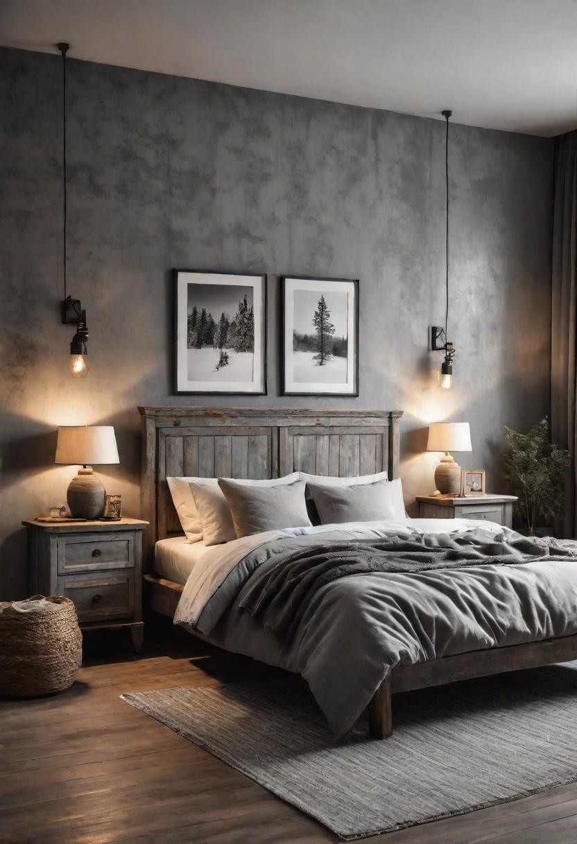 Cozy Grey Cottage Bedroom Ideas