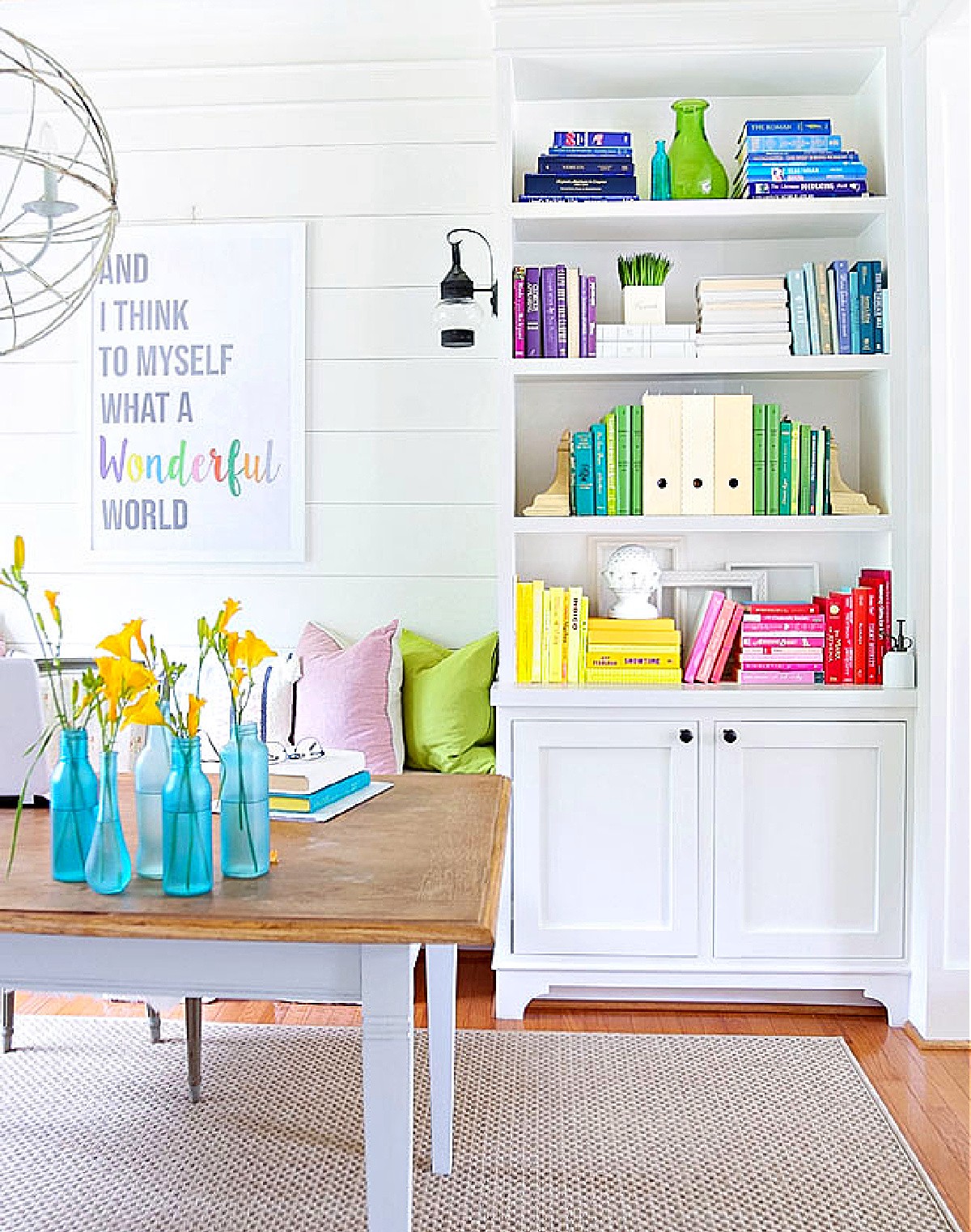 Rearrange a Bookshelf or Hutch