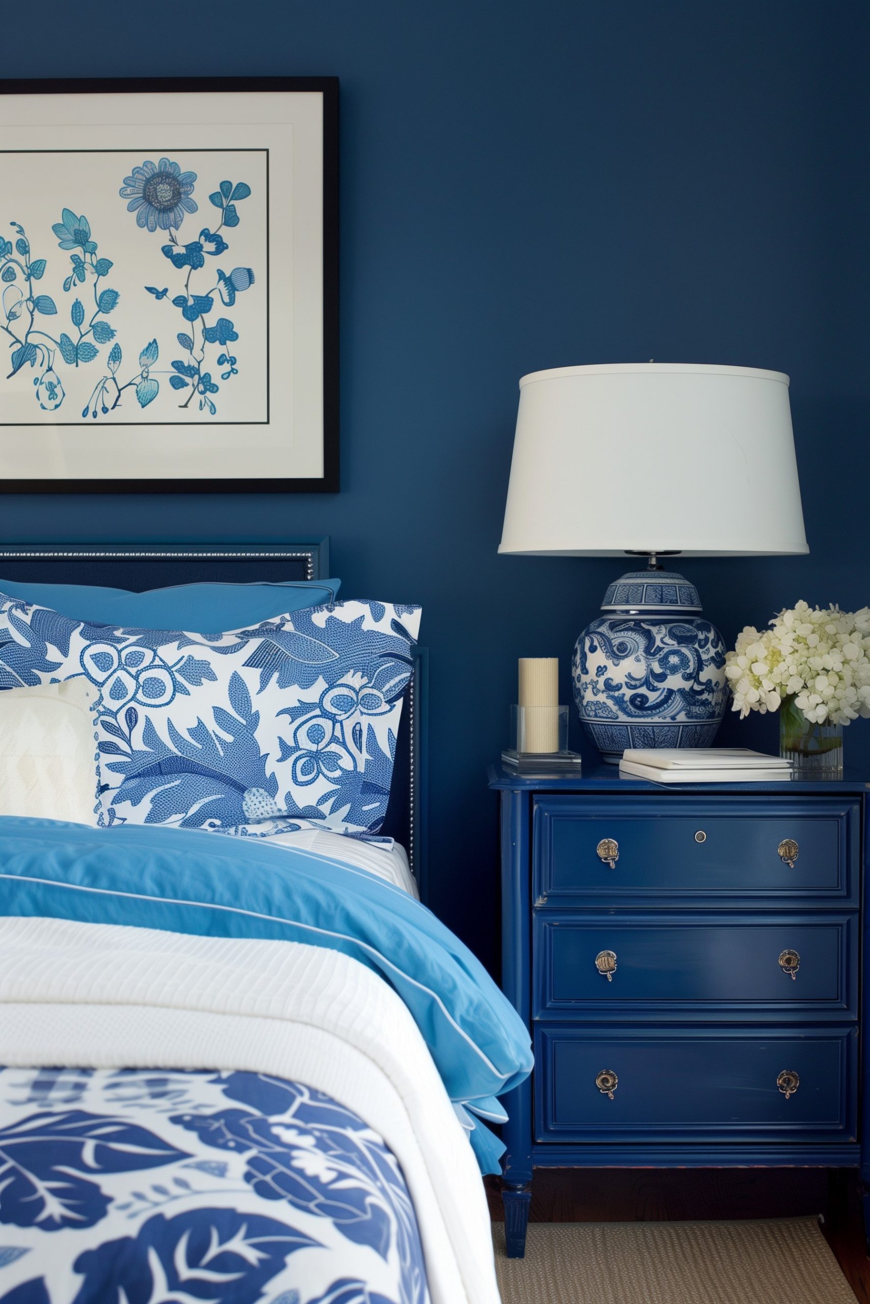 Incorporate Blue Tones in Artwork and Decor