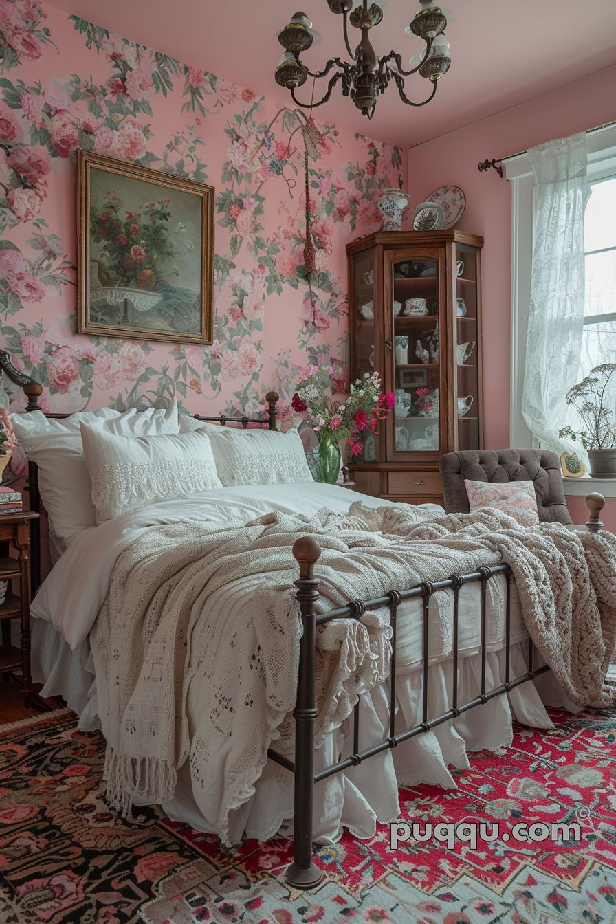 How can I maintain a shabby chic bedroom?