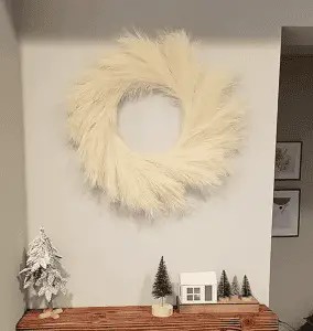 Hang A Wheat, Corn Husk Or Pampas Wreath