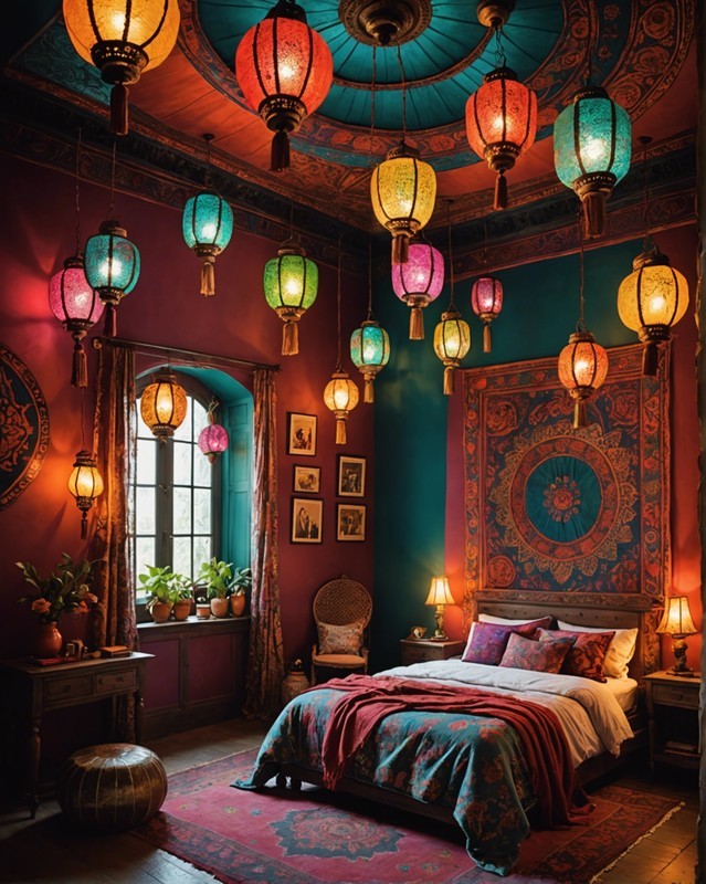 Hanging lanterns