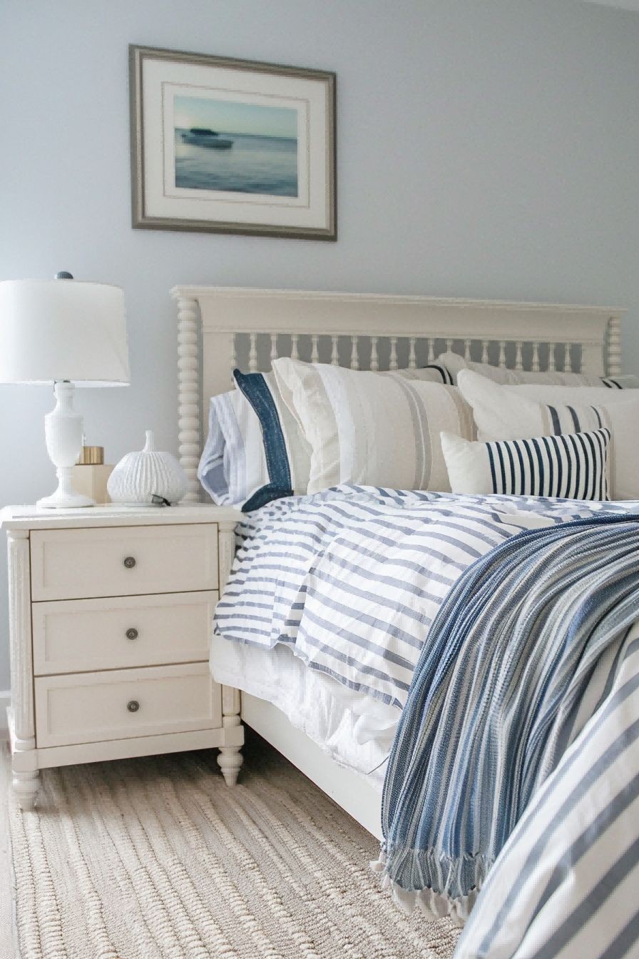 Add Striped Bedding