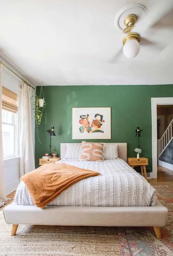 23 | paint a sage accented wall