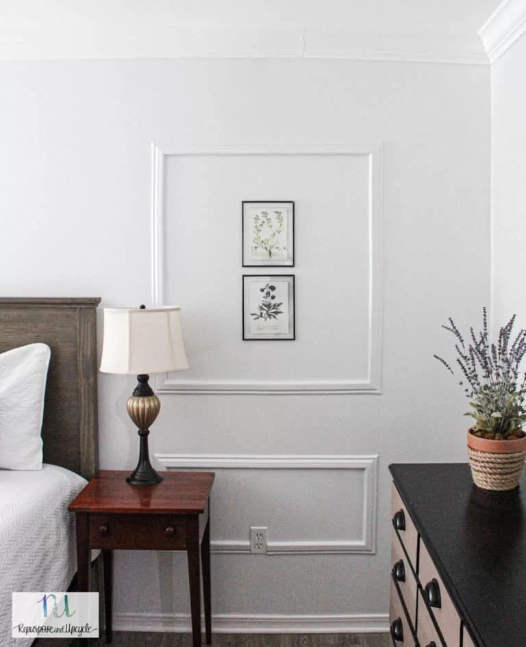 Peel and Stick Picture Molding Accent Wall