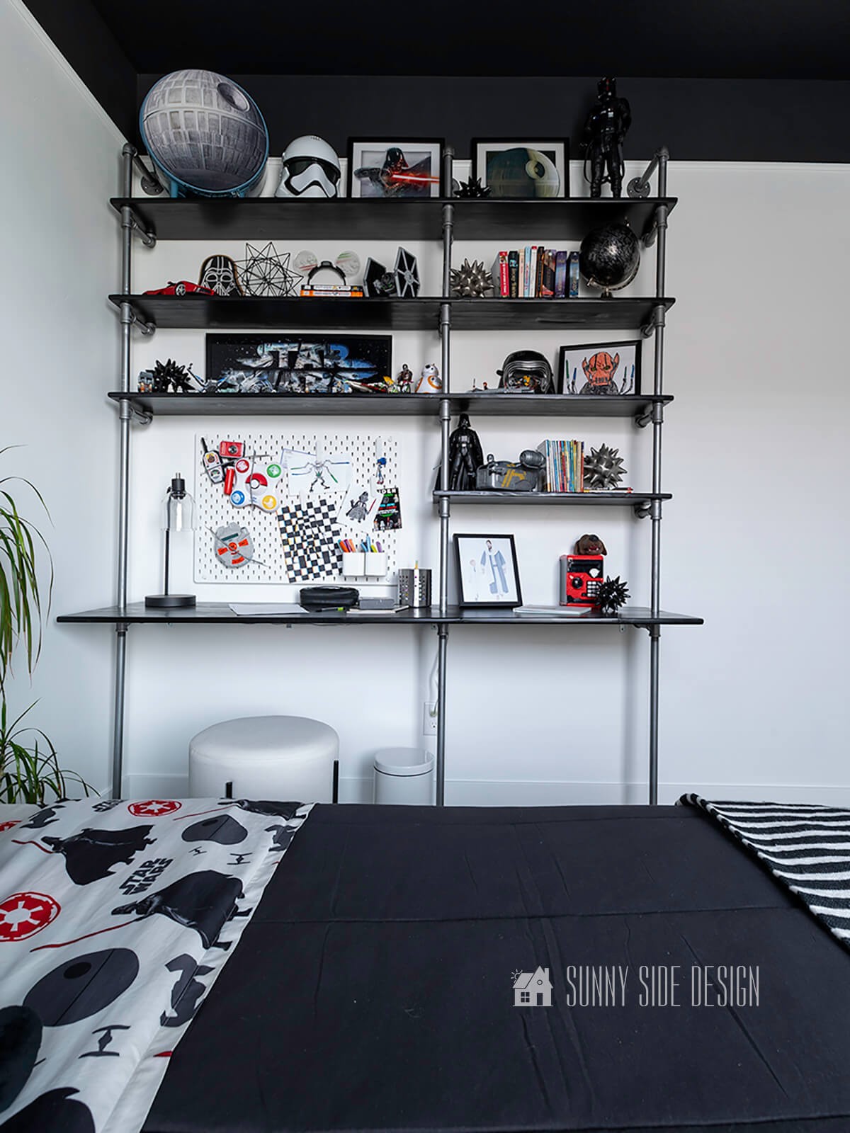 Updated Desk with Shelves