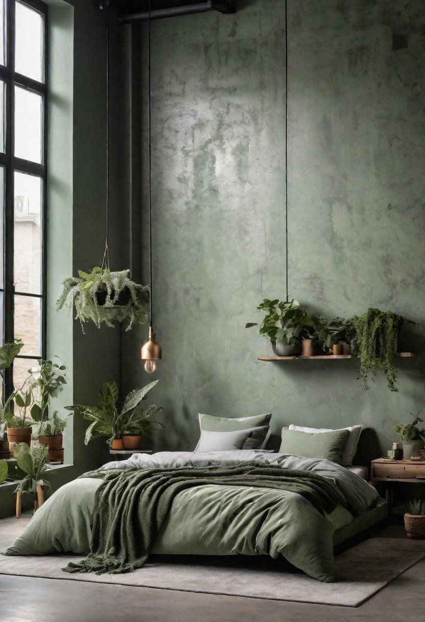 Industrial Loft Bedroom Design