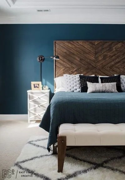 Modern Farmhouse DIY Wooden Headboard