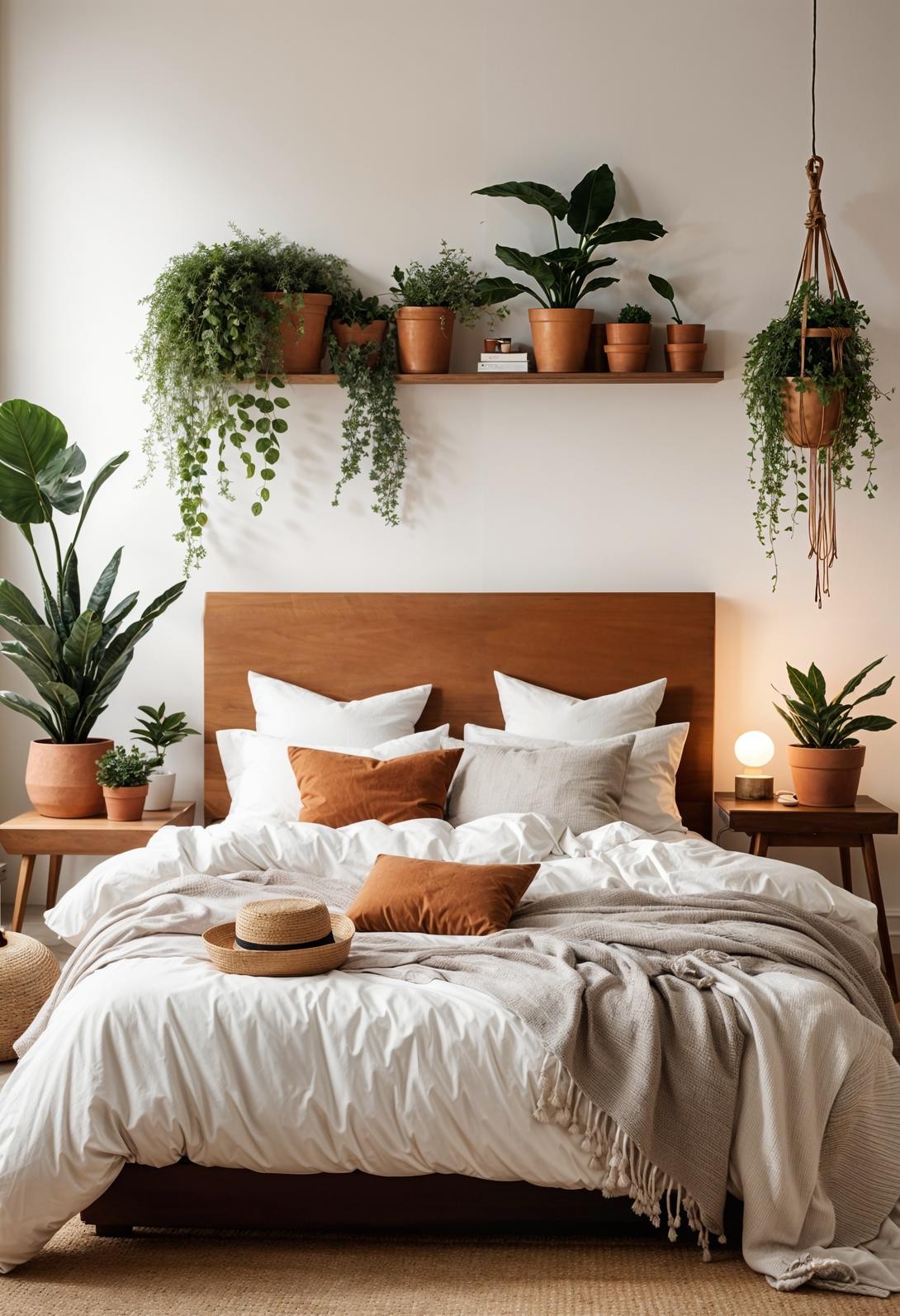 Scandinavian Boho Fusion: Clean, Neutral, Greenery