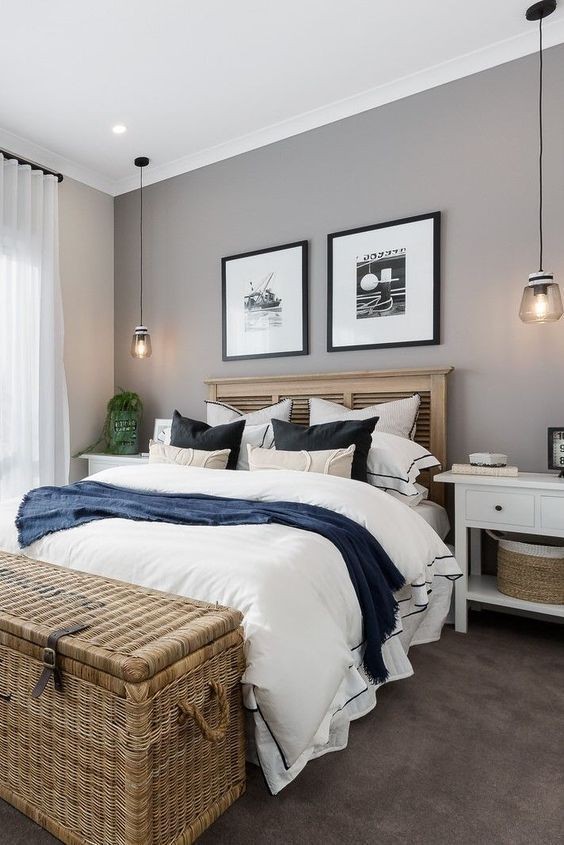 Neutral Color Bedroom With An Industrial Touch