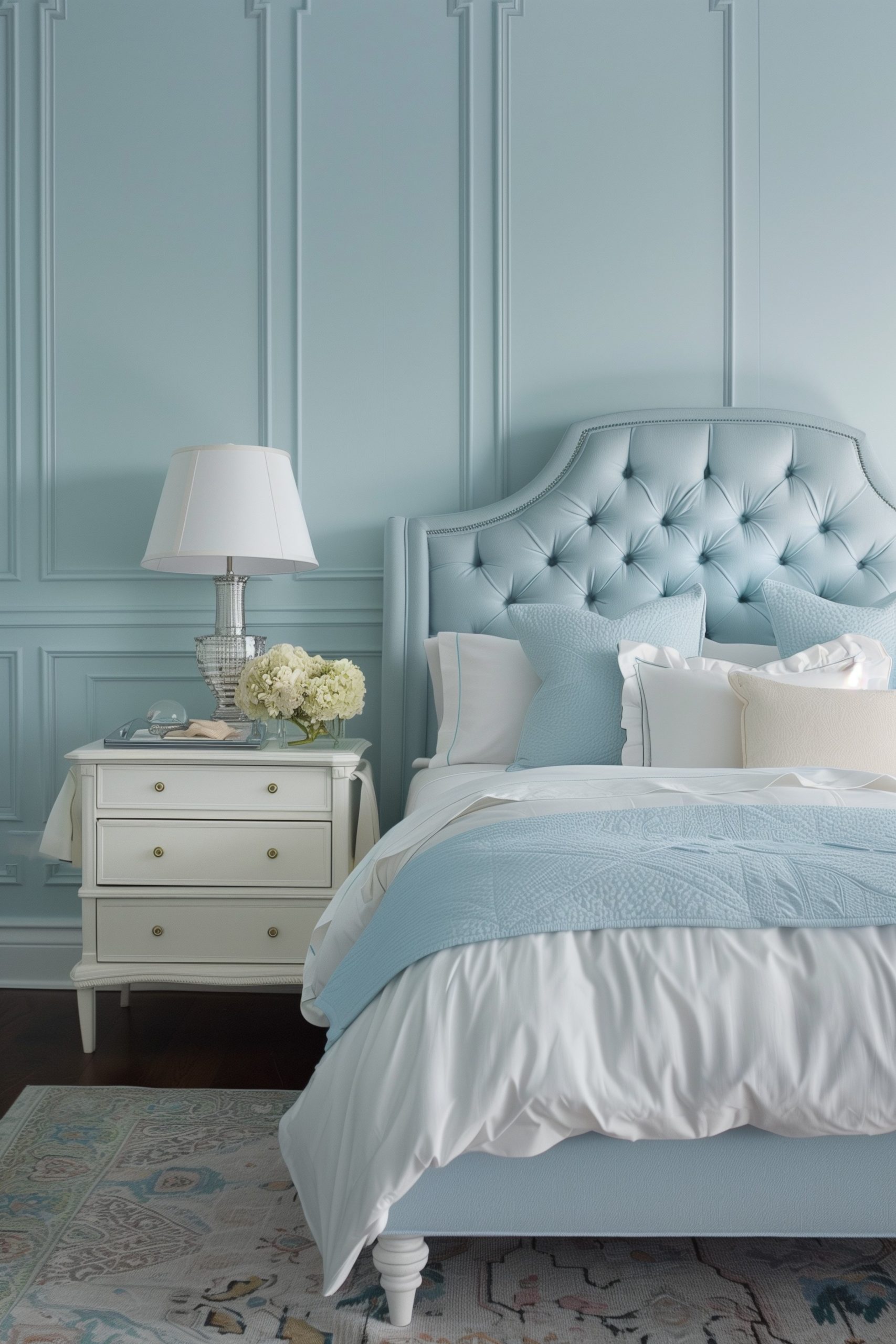 Add a Touch of Baby Blue for Airiness