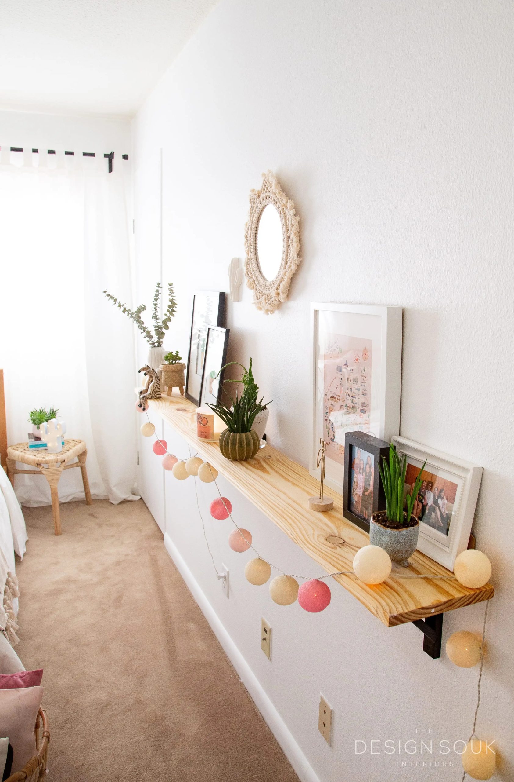 A good friend, Zaza (from the amazing @zazahardytravels account on IG!), had painted some succulents and cacti for Huong in watercolor, so we had them all framed and hung them up with her awesome “The Big Lebowski” poster. I love that we were able to use something so meaningful to make a small gallery wall in this room!