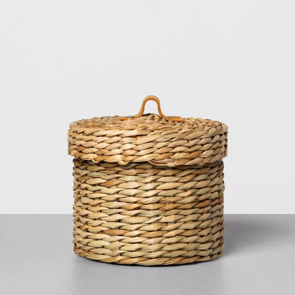 Use decorative baskets for storage