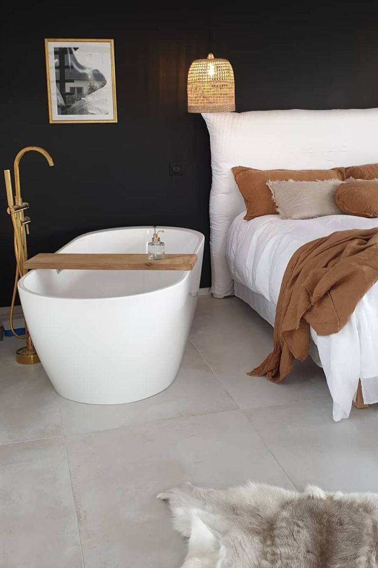 Bathtub in Bedroom