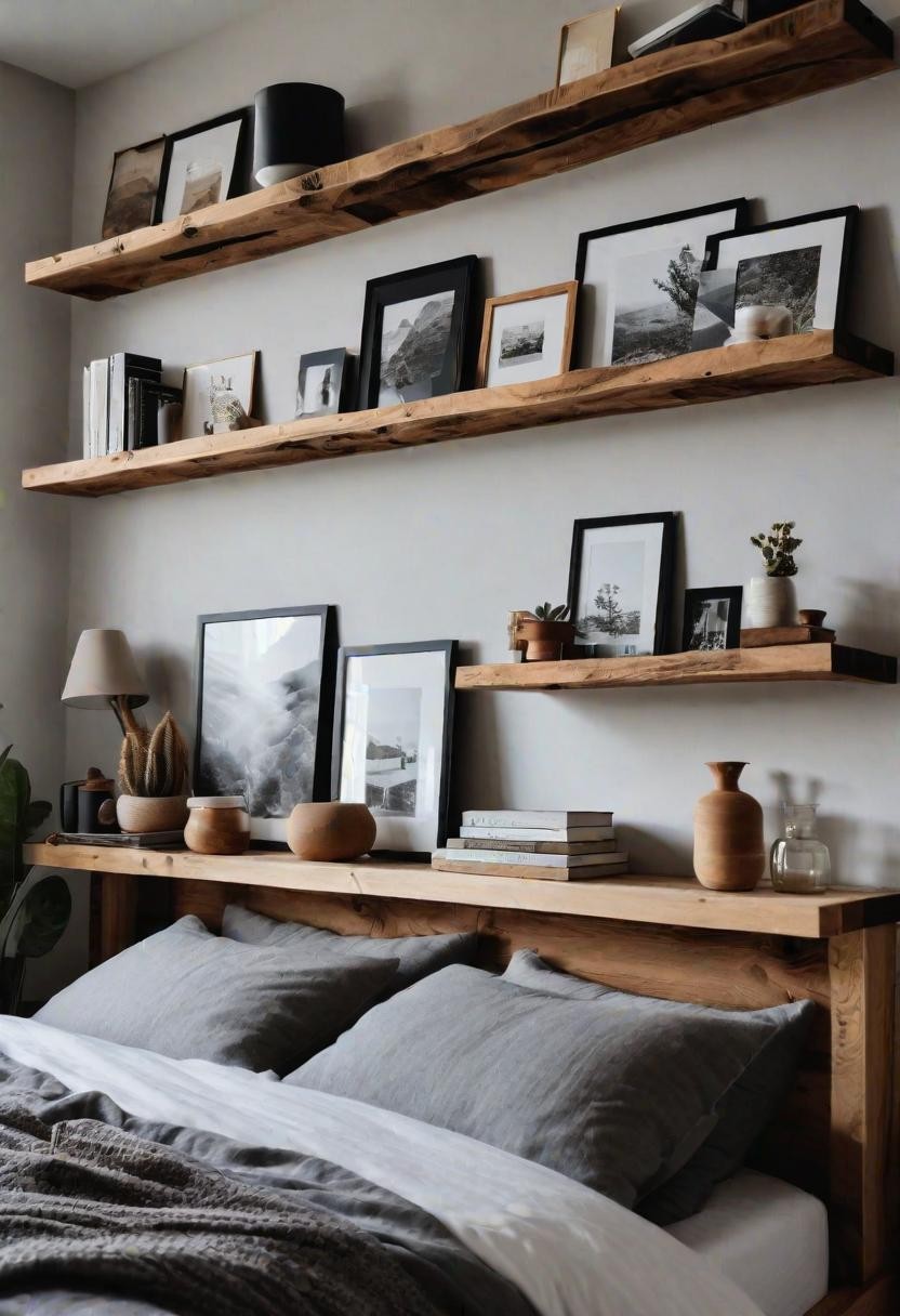 Natural Wood Shelving DIY