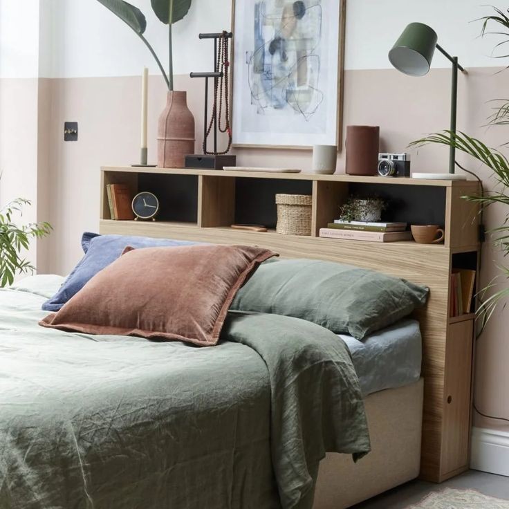 A storage headboard will literally save your space