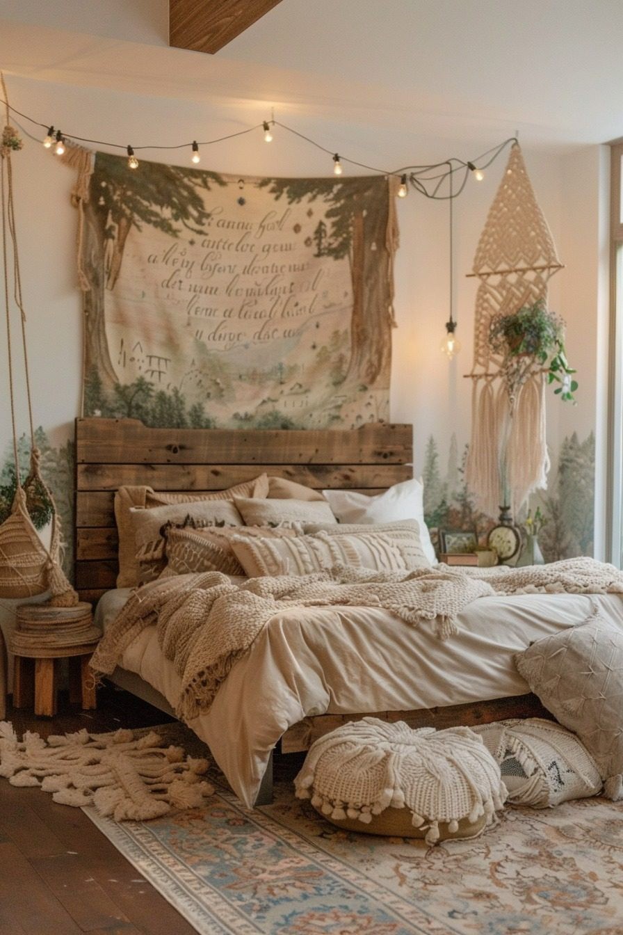 Carefree Haven: Boho Bedroom Designs for Youth