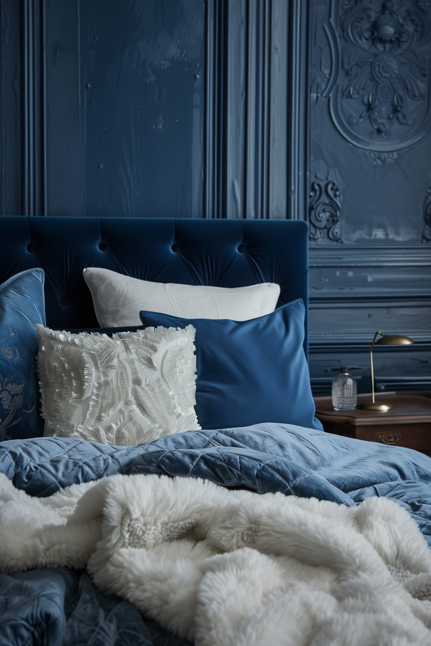 Incorporate Blue Velvet Bedding